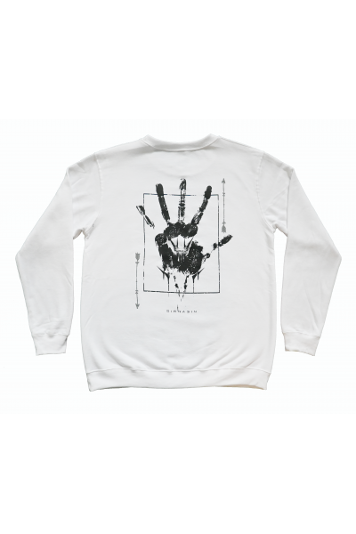 Stop Genocide Sweatshirt, White